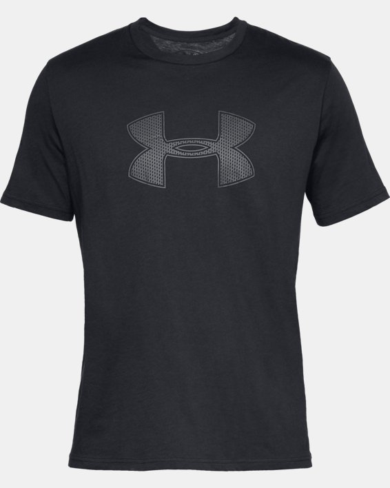 Men's UA Big Logo Short Sleeve T-Shirt in Black image number 4